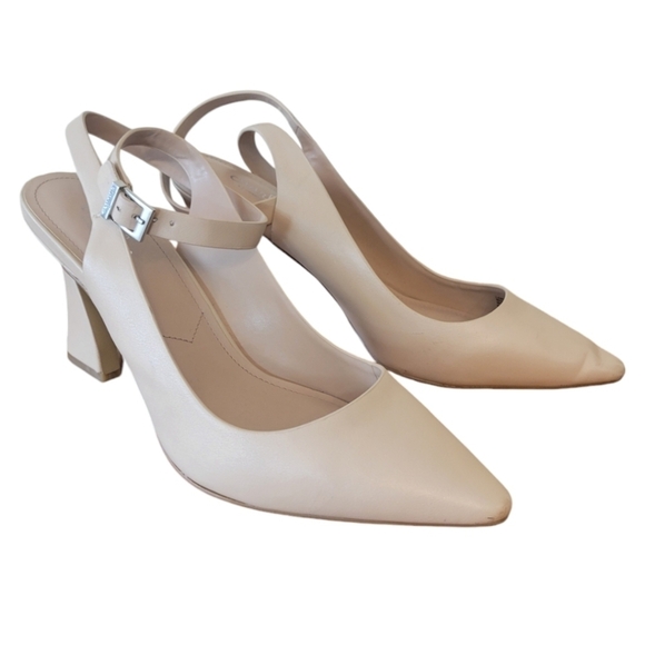 Charles by Charles David Flange Heel Ankle Strap Heels Size 10 M - Picture 3 of 6